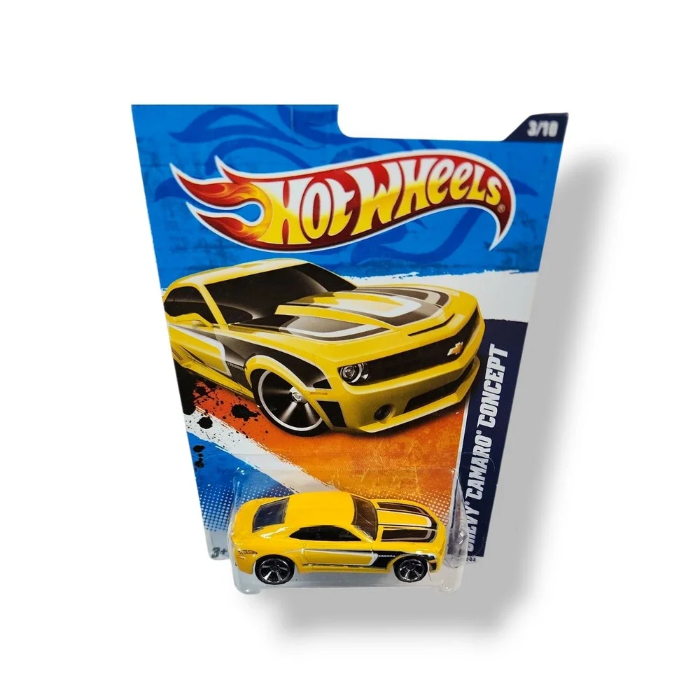 Hot Wheels Chevy Camaro Concept (Yellow) Night Burnerz 113/244 Made‎ In 2010